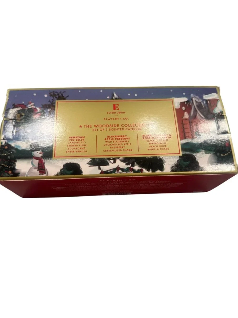 Elton John The Woodside Collection Set 3 Scented Candles Slatkin Essential Oils